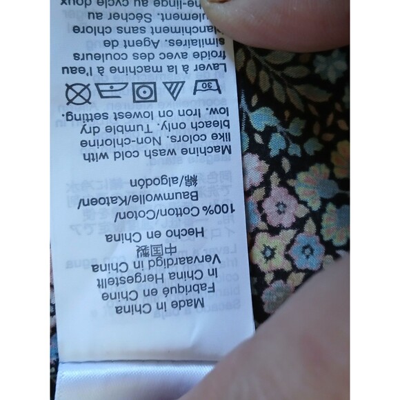 J.Crew Liberty Fabrics Womens Blouse Shirt Size 20 Long Sleeve Button Floral - Picture 16 of 16